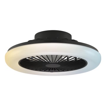Brilliant - Candeeiro de teto LED dimável com ventilador MONTERO LED/20W/230V 2700-6500K diâmetro 42 cm preto + controlo remoto