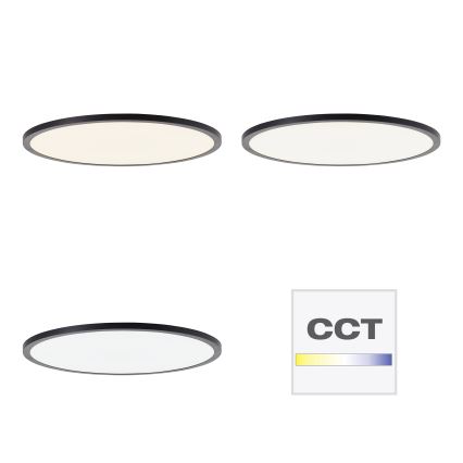 Brilliant - Candeeiro de teto LED dimerizável TUCO LED/33W/230V 3000-6500K, diâmetro 50 cm, preto + comando remoto