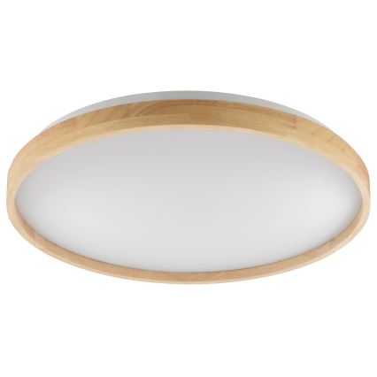 Brilliant - Luminária de teto LED regulável ALSON LED/21W/230V 3000-6500K Ø 49,5 cm em madeira de seringueira + controlo remoto