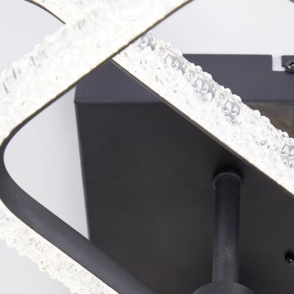 Brilliant - Candeeiro de teto LED dimerizável AYDIN LED/30W/230V 3000-6500K preto + comando remoto