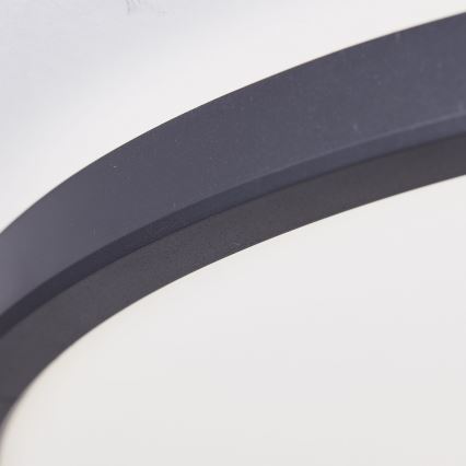 Brilliant - Candeeiro de tecto LED regulável para casa de banho BRENNAN LED/35W/230V Ø 54 cm IP44 preto