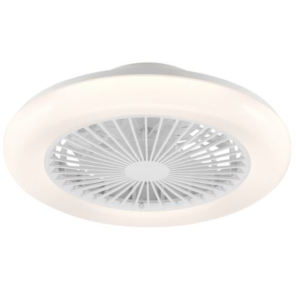 Brilliant - Luminária de teto LED dimerizável com ventilador MONTERO LED/20W/230V 2700-6500K Ø 42 cm branca + controlo remoto