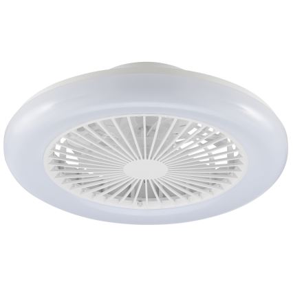 Brilliant - Luminária de teto LED dimerizável com ventilador MONTERO LED/20W/230V 2700-6500K Ø 42 cm branca + controlo remoto