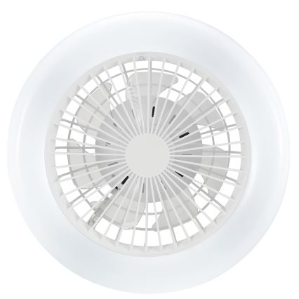 Brilliant - Luminária de teto LED dimerizável com ventilador MONTERO LED/20W/230V 2700-6500K Ø 42 cm branca + controlo remoto