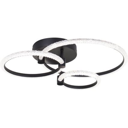 Brilliant - Candeeiro de teto LED dimável AYDIN LED/34W/230V 3000-6500K preto + controlo remoto