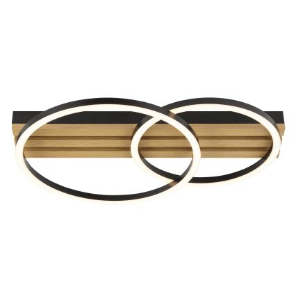 Brilliant - Candeeiro de teto LED regulável CALMA LED/21W/230V, preto