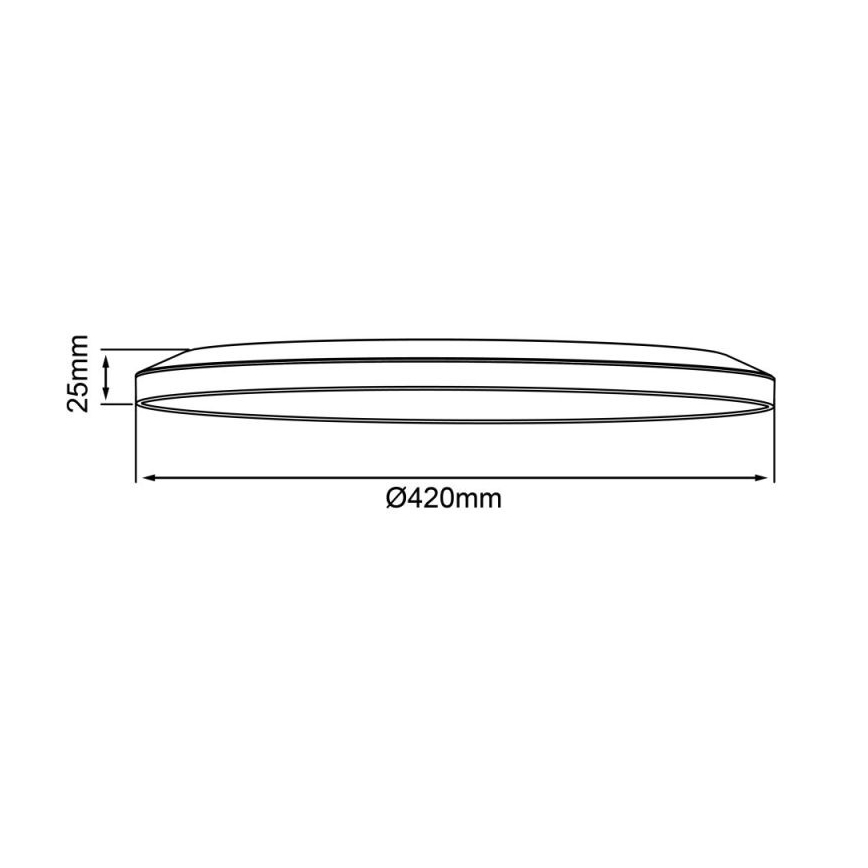 Brilliant - Plafon de teto LED dimerizável SORELL LED/24W/230V 3000-6500K Ø 42 cm preto + controlo remoto