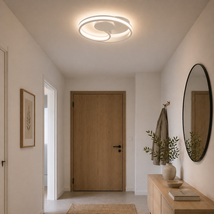 Brilliant - Candeeiro de tecto LED REVOLA LED/33W/230V 3000/4000/6500K Ø 40 cm branco