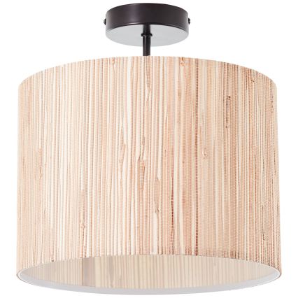 Brilliant - Candeeiro de teto WIMEA 1xE27/52W/230V Ø30 cm preto/bege