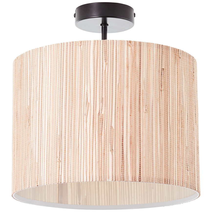 Brilliant - Candeeiro de teto WIMEA 1xE27/52W/230V Ø30 cm preto/bege