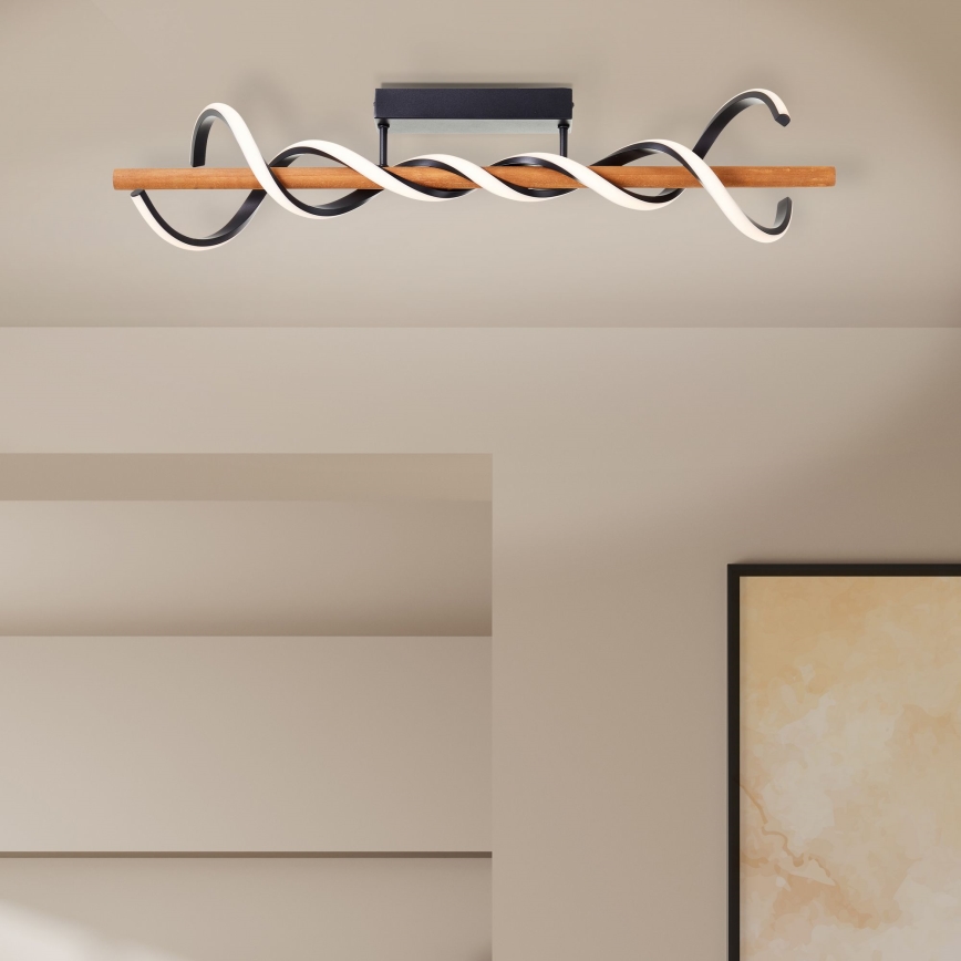 Brilliant - Candeeiro integrado LED com regulação AMALIA LED/38W/230V pinho