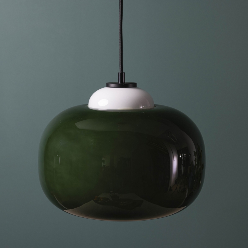 Brilliant - Candeeiro pendente em cabo BLOP 1xE27/60W/230V verde