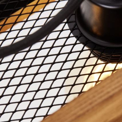 Brilliant - Candeeiro suspenso CALANDRA 6xE27/42W/230V pinho