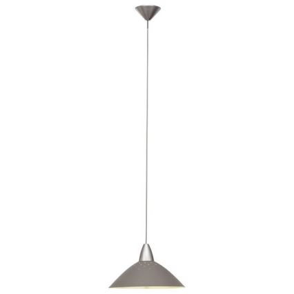 Brilliant - Candelabro num fio LOGO 1xE27/60W/230V cinzento