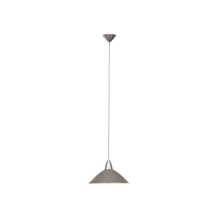 Brilliant - Candelabro num fio LOGO 1xE27/60W/230V cinzento