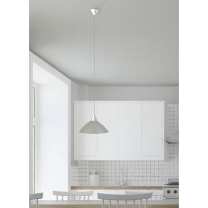 Brilliant - Candelabro num fio LOGO 1xE27/60W/230V cinzento