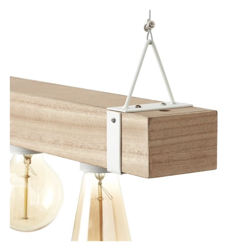 Brilliant - Candelabro num fio WHITEWOOD 5xE27/30W/230V
