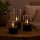 Brilliant - CONJUNTO 3x Velas LED BOUGIE LED/2xAA IP44 preta/fumê