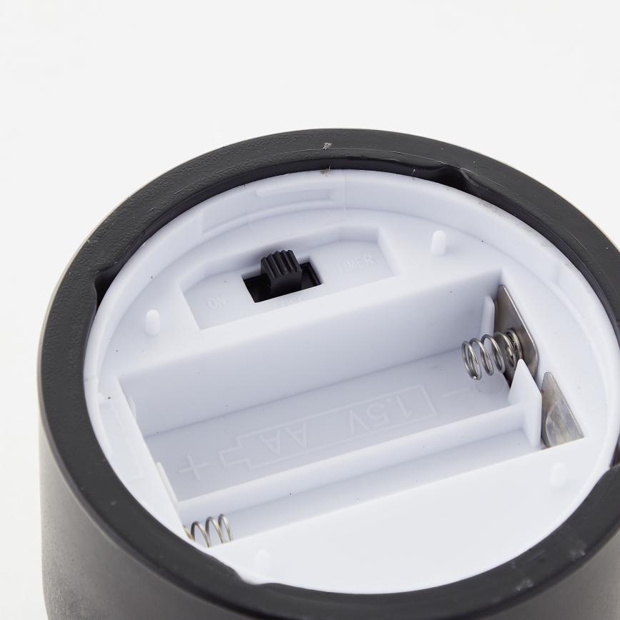 Brilliant - CONJUNTO 3x Velas LED BOUGIE LED/2xAA IP44 preta/fumê