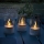 Brilliant - Conjunto de 3 velas LED BOUGIE LED/2xAA IP44 cinzento/fumado