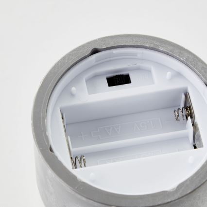 Brilliant - Conjunto de 3 velas LED BOUGIE LED/2xAA IP44 cinzento/fumado