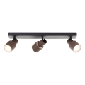 Brilliant - Foco LED CADIZ 3xGU10/5W/230V bronze