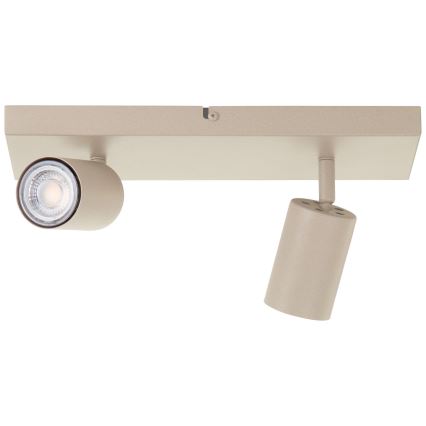 Brilliant - Foco LED JELLO 2x GU10/5W/230V bege