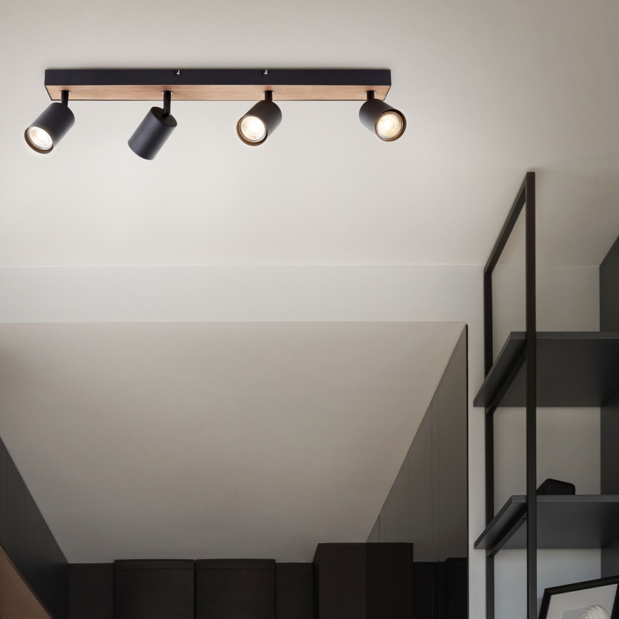 Brilliant - Foco LED JELLO 4xGU10/4,5W/230V pinho