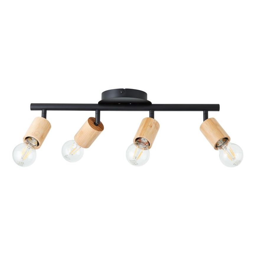 Brilliant - Foco TIFFANY 4xE27/28W/230V bambu