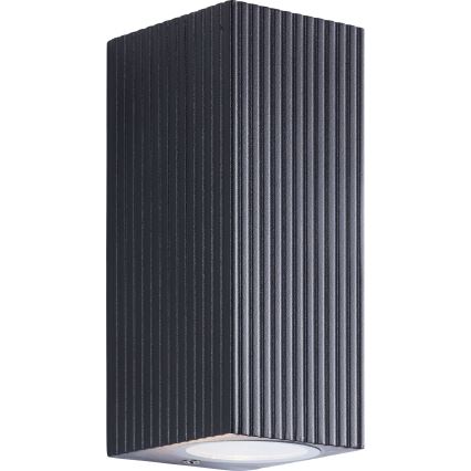 Brilliant - Iluminação de parede exterior JELANI 2xGU10/10W/230V IP44 preto