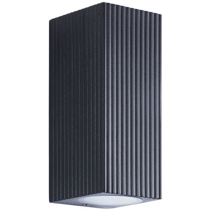 Brilliant - Iluminação de parede exterior JELANI 2xGU10/10W/230V IP44 preto