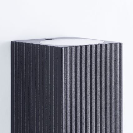 Brilliant - Iluminação de parede exterior JELANI 2xGU10/10W/230V IP44 preto