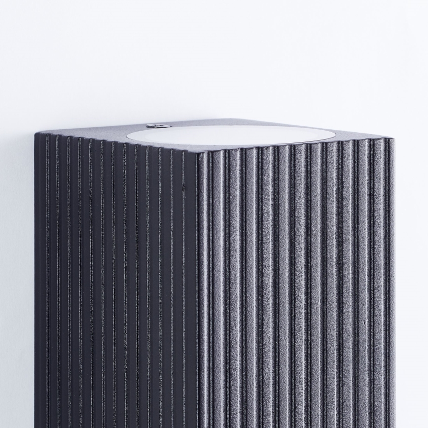 Brilliant - Iluminação de parede exterior JELANI 2xGU10/10W/230V IP44 preto