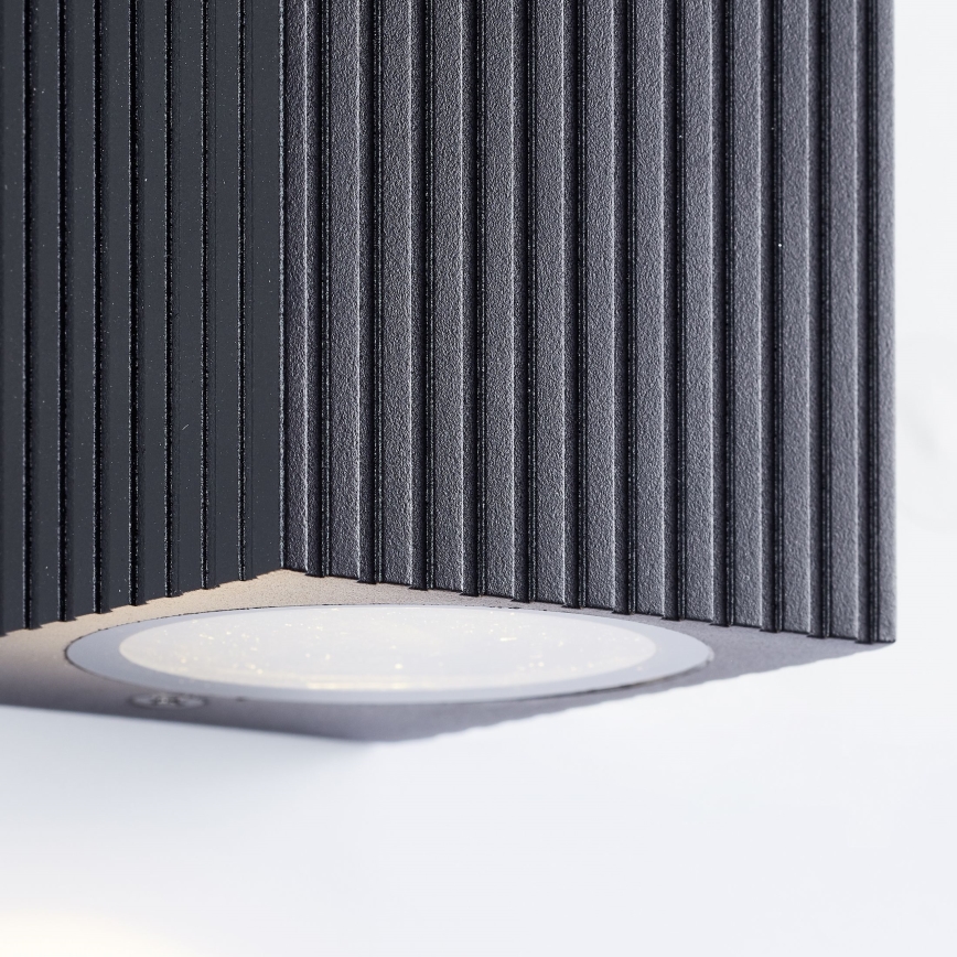 Brilliant - Iluminação de parede exterior JELANI 2xGU10/10W/230V IP44 preto
