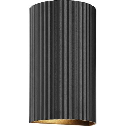 Brilliant - Iluminação de parede UNDULA 2xGU10/10W/230V preto