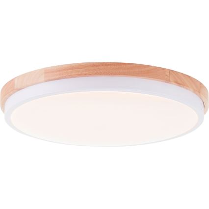 Brilliant - Iluminação de teto LED com regulação BAARLO LED/24W/230V diâmetro 35 cm branco/borracha de figueira