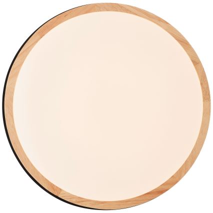 Brilliant - Iluminação de teto LED com regulação BAARLO LED/24W/230V diâmetro 35 cm preto/borracha de figueira