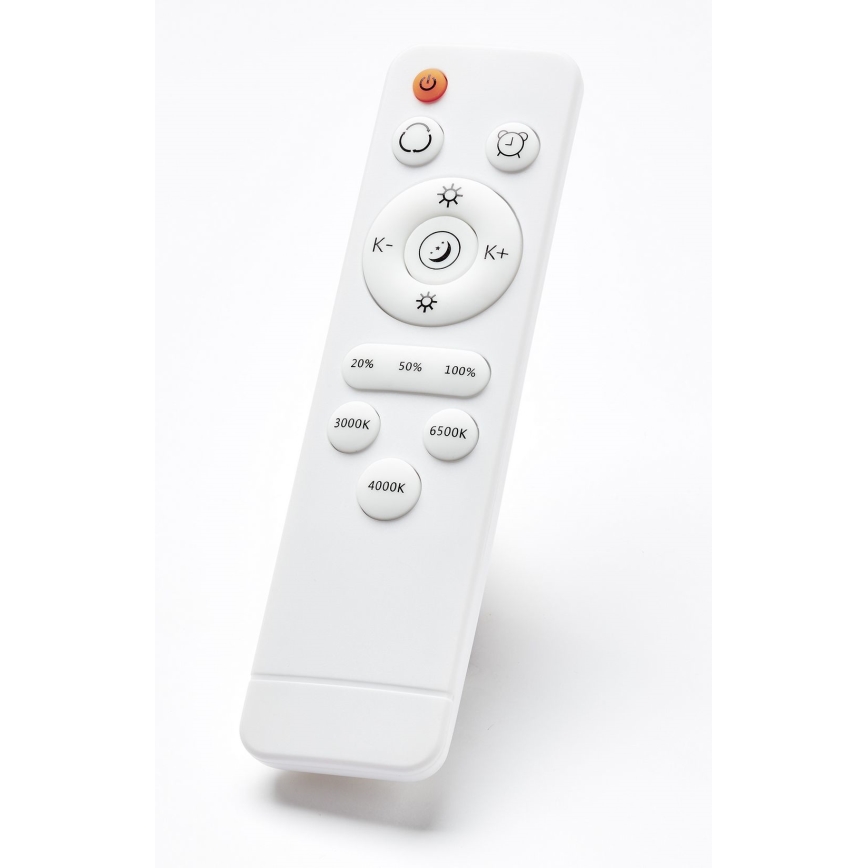 Brilliant - Iluminação de teto LED com regulação BAARLO LED/36W/230V 3000-6500K diâmetro 50 cm branco/borracha de figueira + comando