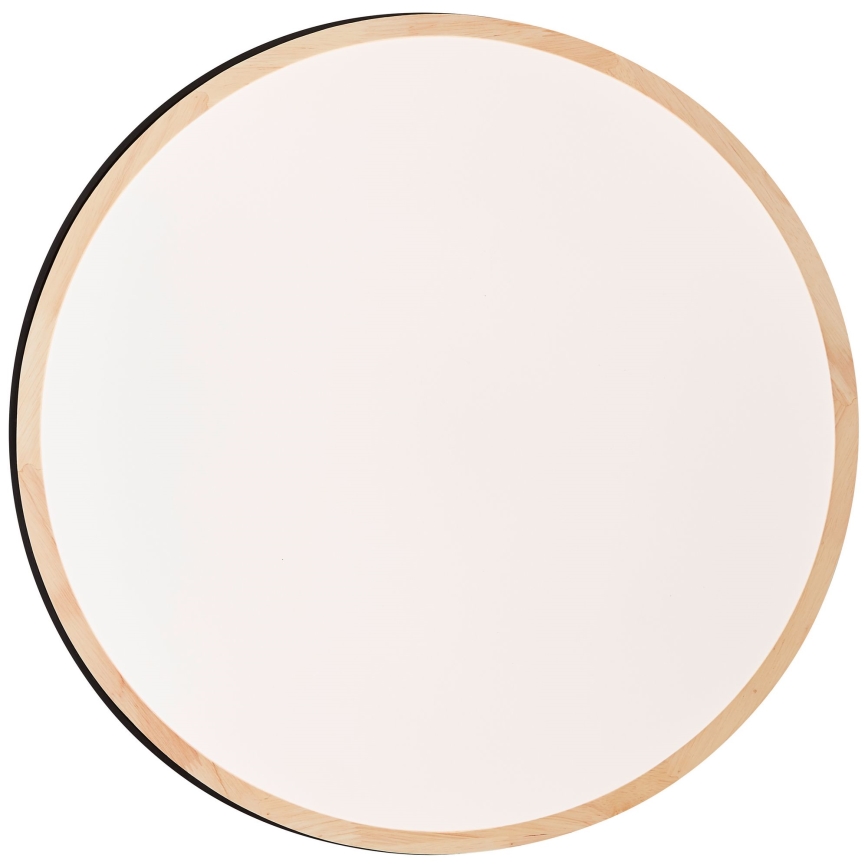 Brilliant - Iluminação de teto LED com regulação BAARLO LED/36W/230V 3000-6500K diâmetro 50 cm preto/borracha de figueira + comando