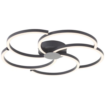 Brilliant - Iluminação de teto LED com regulação FICO LED/32W/230V diâmetro 57 cm preto