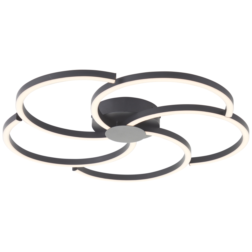 Brilliant - Iluminação de teto LED com regulação FICO LED/32W/230V diâmetro 57 cm preto