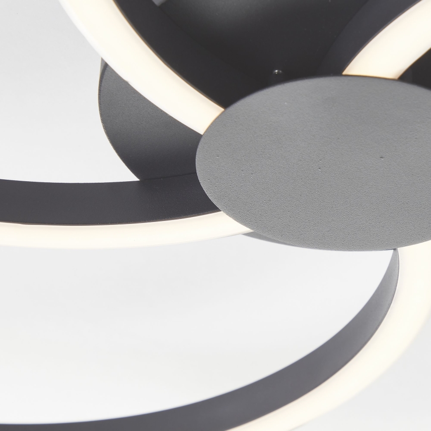 Brilliant - Iluminação de teto LED com regulação FICO LED/32W/230V diâmetro 57 cm preto