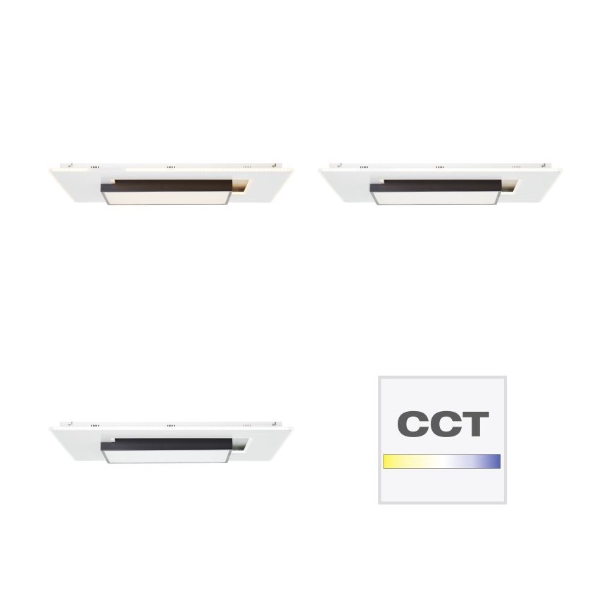 Brilliant - Iluminação de teto LED com regulação HUTSON LED/60W/230V 3000-7100K 50x80 cm branco + comando