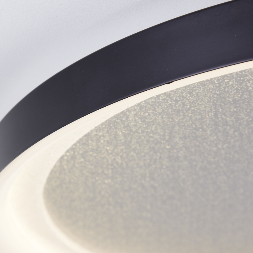 Brilliant - Iluminação de teto LED com regulação QUITO LED/30W/230V 3000K diâmetro 42 cm preto