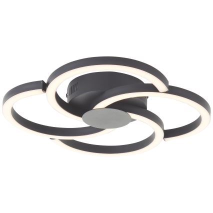 Brilliant - Iluminação de teto LED FICO LED/22W/230V diâmetro 34 cm preto