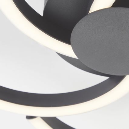 Brilliant - Iluminação de teto LED FICO LED/22W/230V diâmetro 34 cm preto