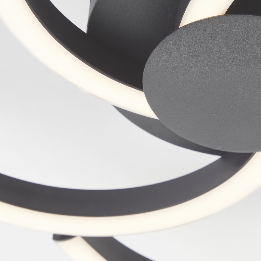 Brilliant - Iluminação de teto LED FICO LED/22W/230V diâmetro 34 cm preto