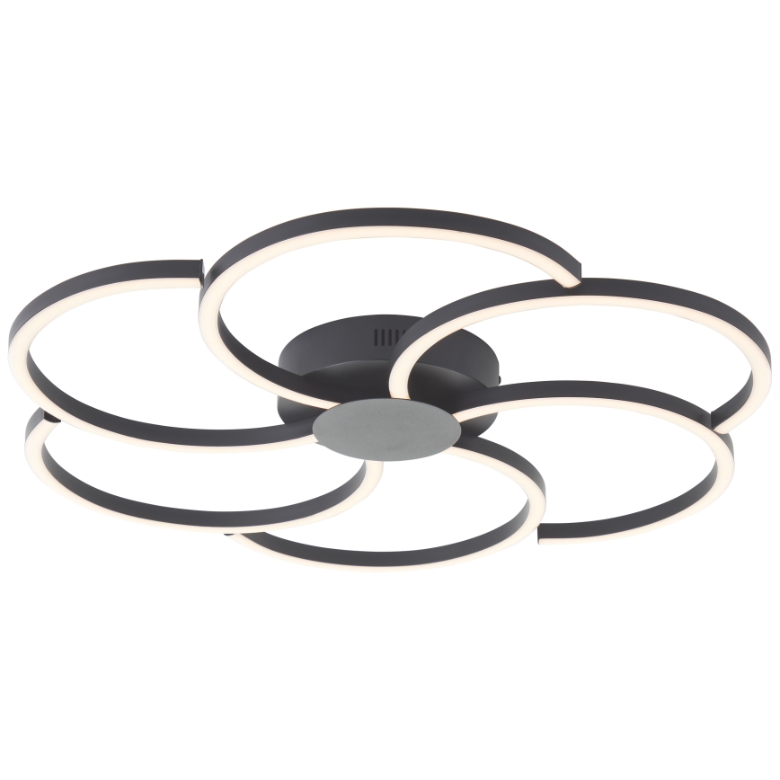 Brilliant - Iluminação de teto LED com regulação FICO LED/32W/230V 3000-6500K diâmetro 65 cm preto + comando