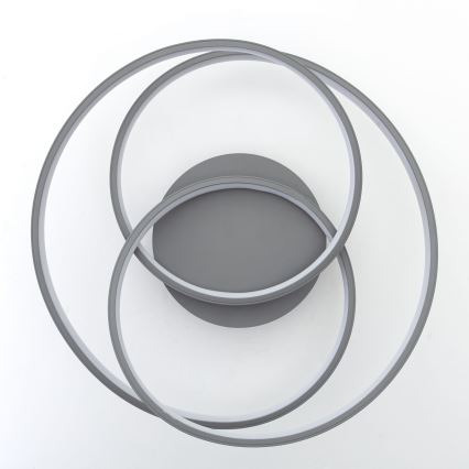 Brilliant - Iluminação de teto LED LABYRINTH LED/40W/230V diâmetro 39,5 cm cinzento