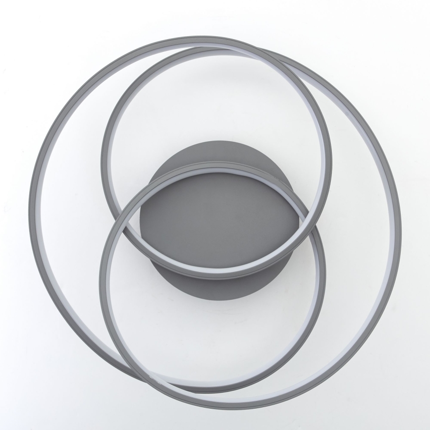 Brilliant - Iluminação de teto LED LABYRINTH LED/40W/230V diâmetro 39,5 cm cinzento